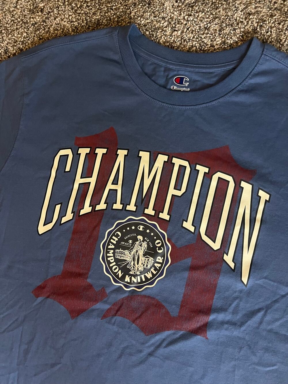 Champion Medium Blue T-Shirt (NWT)